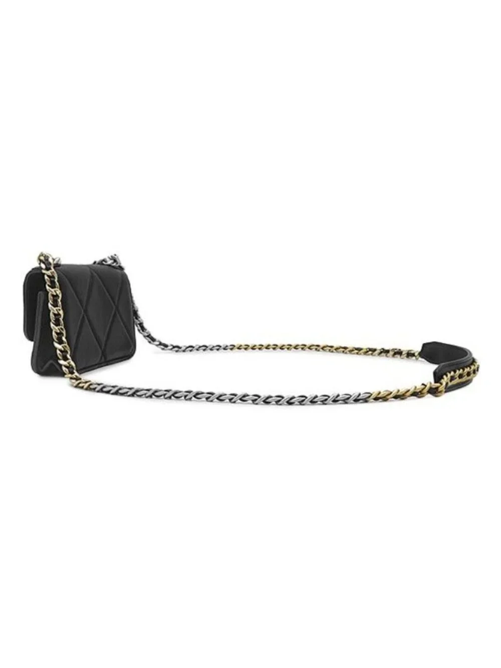 Chanel Chain Wallet Chanel 19 Clutch Lambskin Black Silver